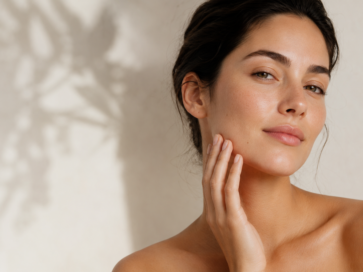 Portrait beauté mettant en valeur une peau lumineuse